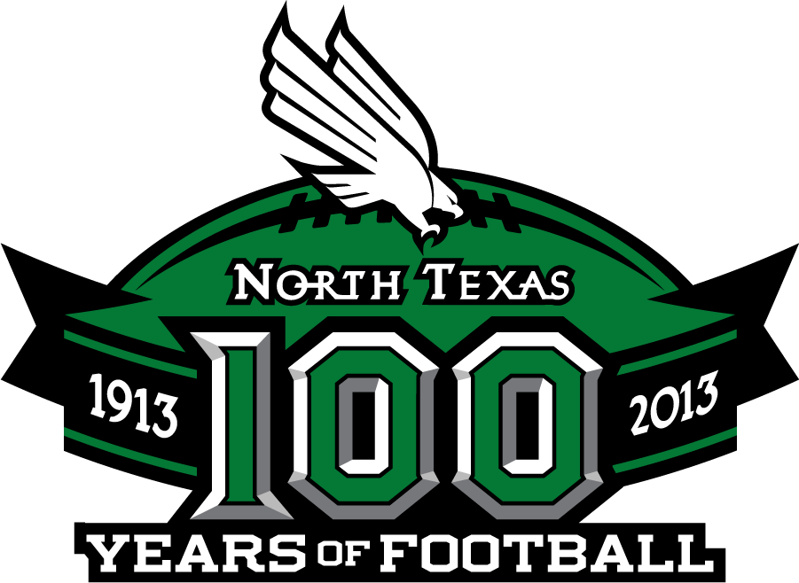 North Texas Mean Green 2013 Anniversary Logo diy iron on heat transfer